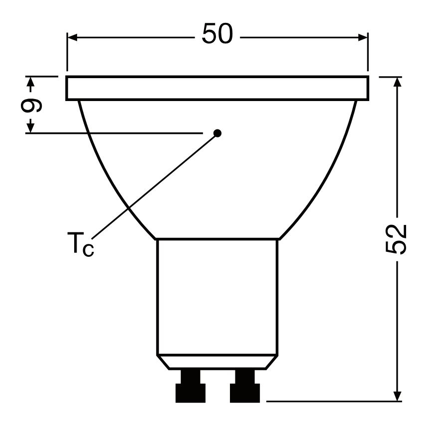 LED Hämardatav pirn PAR16 GU10/3,7W/230V 4000K CRI 90 - Osram