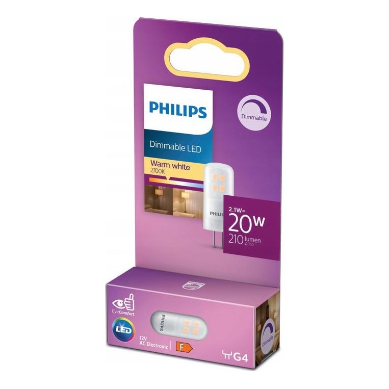 LED Hämardatav pirn Philips G4/2,1W/12V 2700K