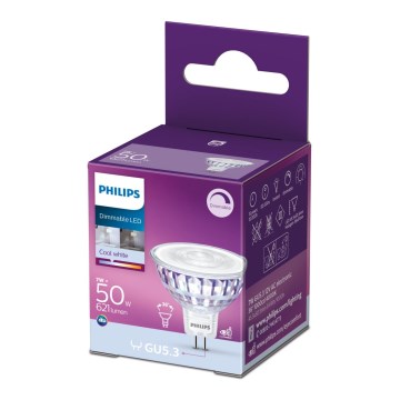LED Hämardatav pirn Philips GU5,3/7W/12V 4000K