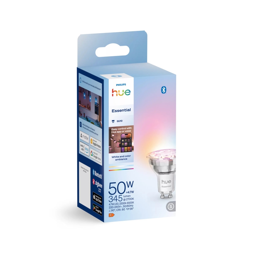 LED-hämardatav pirn Philips Hue White And Color Ambiance Essential GU10/4,7W/230V 2200-6500K