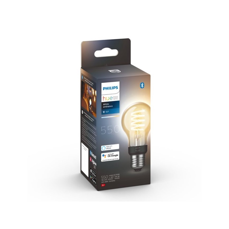 LED Hämardatav pirn Philips Hue WHITE AMBIANCE A60 E27/7W/230V 2200-4500K