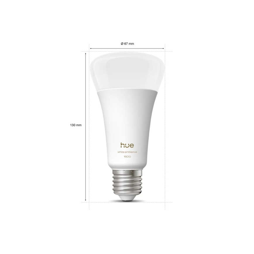 LED hämardatav pirn Philips Hue WHITE AMBIANCE E27/11,8W/230V 1000-20000K