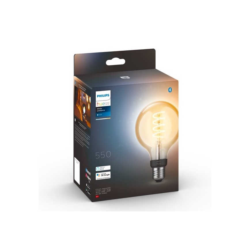 LED Hämardatav pirn Philips Hue WHITE AMBIANCE G93 E27/7W/230V 2200-4500K