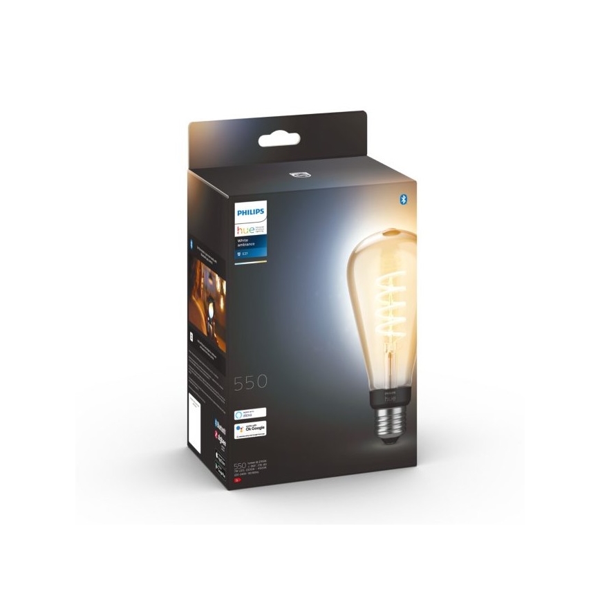 LED Hämardatav pirn Philips Hue WHITE AMBIANCE ST72 E27/7W/230V 2200-4500K