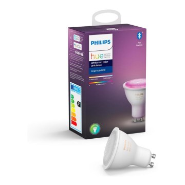 LED Hämardatav pirn Philips Hue White And Color Ambiance GU10/4,3W/230V 2000-6500K