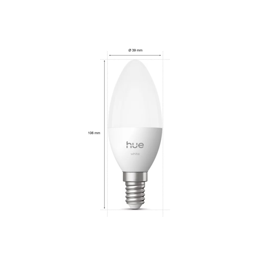 LED-hämardatav pirn Philips Hue White B39 E14/3,9W/230V 2700K