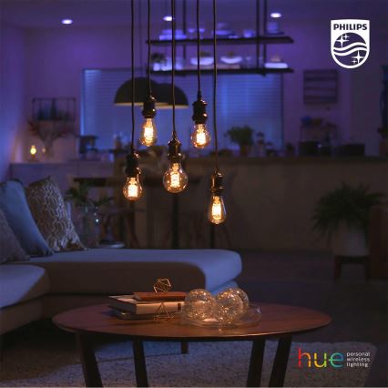 LED Hämardatav pirn Philips Hue WHITE FILAMENT A60 E27/7W/230V 2100K