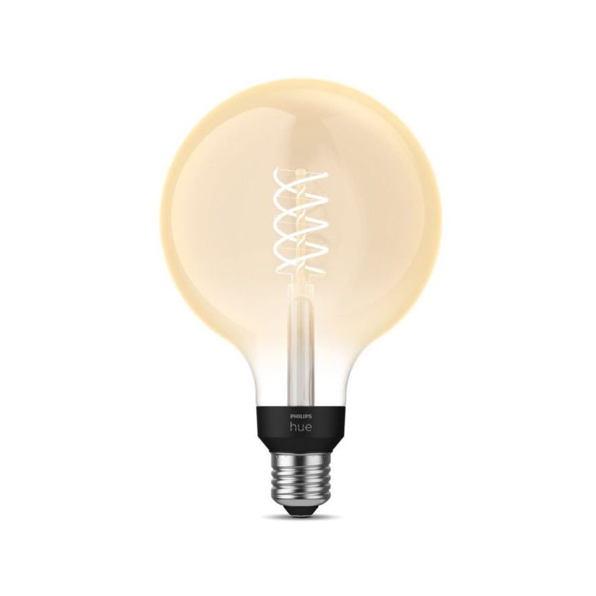 LED Hämardatav pirn Philips Hue WHITE FILAMENT G125 E27/7W/230V 2100K