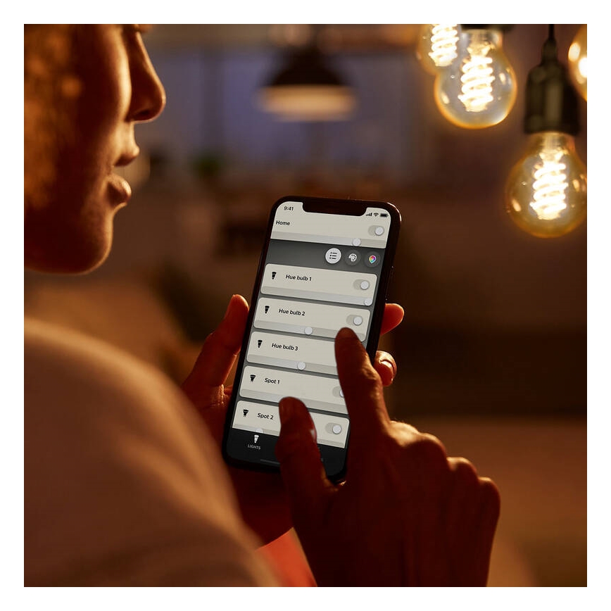 LED Hämardatav pirn Philips Hue WHITE FILAMENT G93 E27/7,2W/230V 2100K