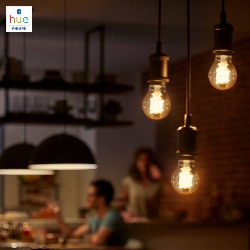 LED Hämardatav pirn Philips Hue WHITE FILAMENT G93 E27/7W/230V 2100K