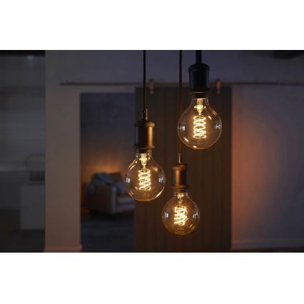 LED Hämardatav pirn Philips Hue WHITE FILAMENT G93 E27/7W/230V 2100K