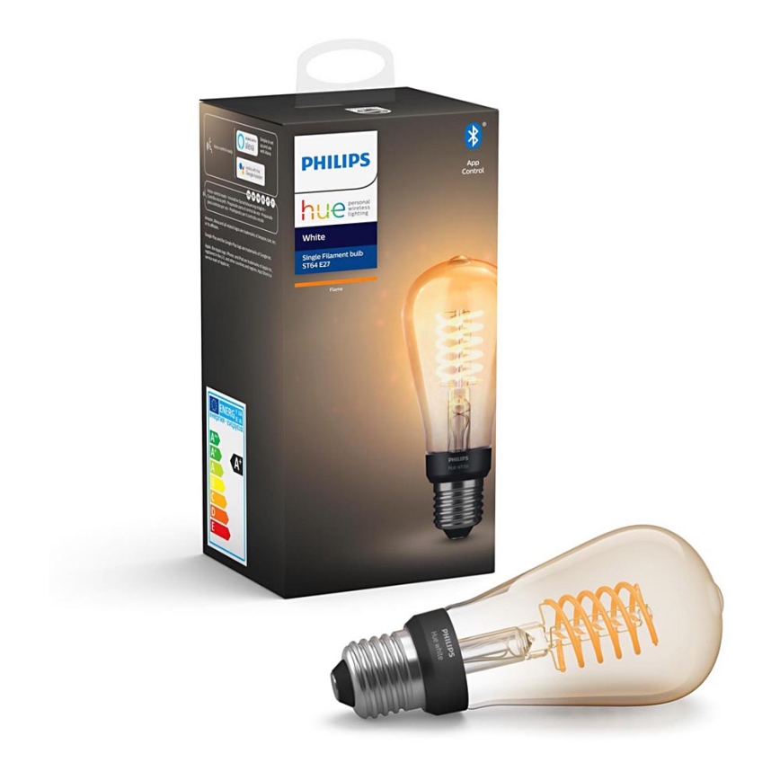 LED Hämardatav pirn Philips Hue WHITE FILAMENT ST64 E27/7W/230V 2100K