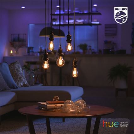 LED Hämardatav pirn Philips Hue WHITE FILAMENT ST64 E27/7W/230V 2100K