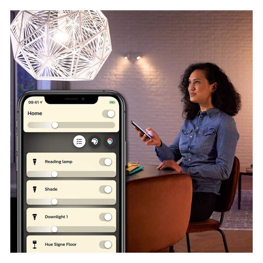 LED Hämardatav pirn Philips Hue WHITE FILAMENT ST64 E27/7W/230V 2100K