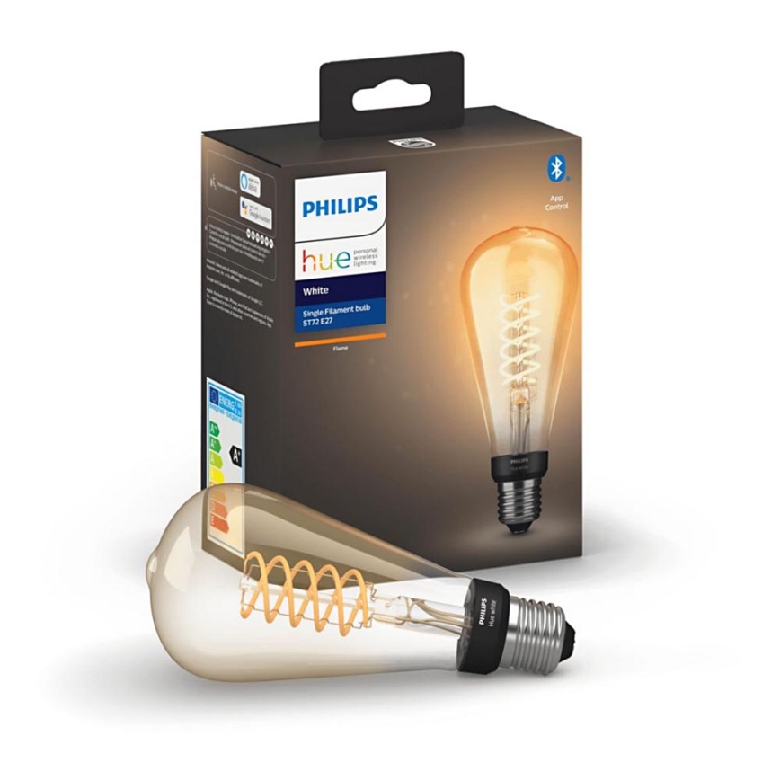 LED Hämardatav pirn Philips Hue WHITE FILAMENT ST72 E27/7W/230V 2100K