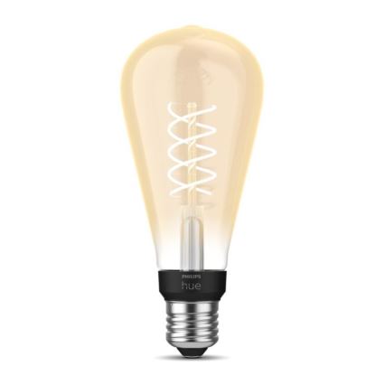 LED Hämardatav pirn Philips Hue WHITE FILAMENT ST72 E27/7W/230V 2100K