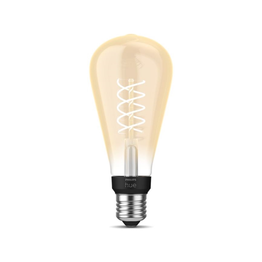 LED Hämardatav pirn Philips Hue WHITE FILAMENT ST72 E27/7W/230V 2100K