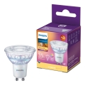 LED Hämardatav pirn Philips Warm Glow GU10/2,6W/230V 2200-2700K CRI 90