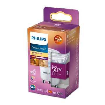 LED Hämardatav pirn Philips Warm Glow PAR16 GU10/3,8W/230V 2200-2700K CRI 90