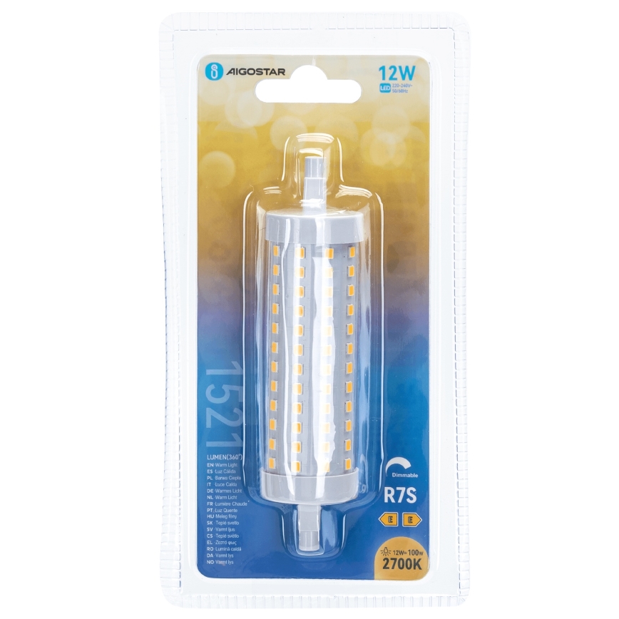 LED Hämardatav pirn R7s/12W/230V 2700K - Aigostar