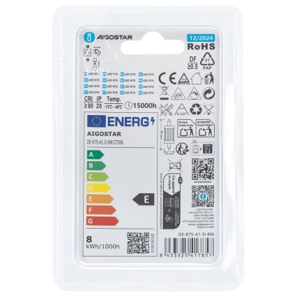 LED Hämardatav pirn R7s/8W/230V 2700K - Aigostar