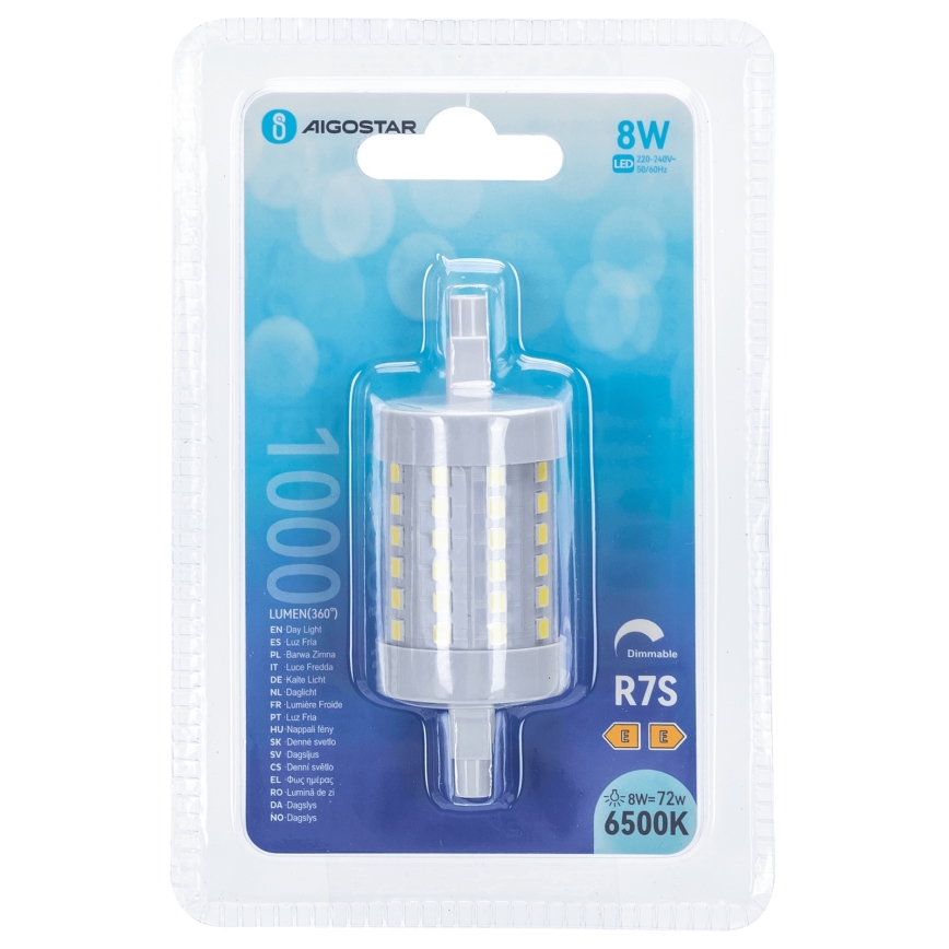 LED Hämardatav pirn R7s/8W/230V 6500K - Aigostar