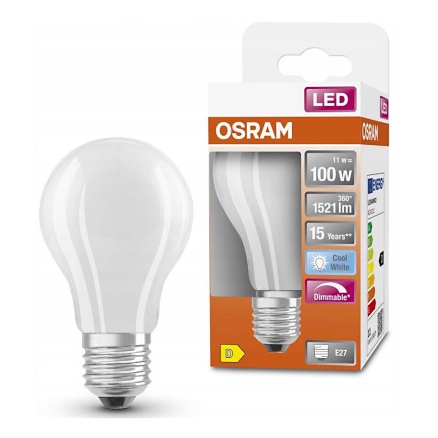 LED Hämardatav pirn RETROFIT A60 E27/11W/230V 4000K - Osram