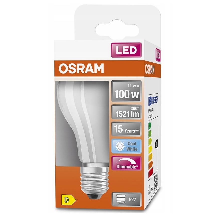 LED Hämardatav pirn RETROFIT A60 E27/11W/230V 4000K - Osram