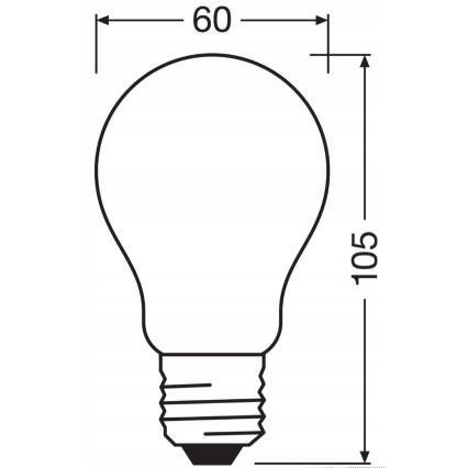 LED Hämardatav pirn RETROFIT A60 E27/11W/230V 4000K - Osram