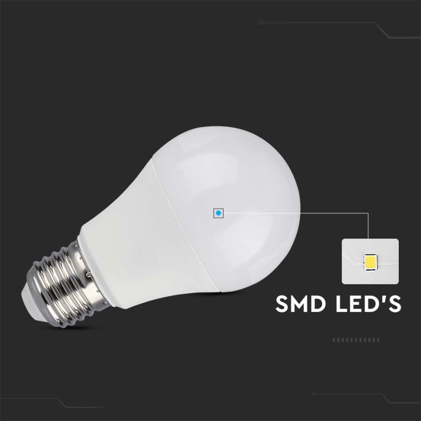 LED Hämardatav pirn SAMSUNG CHIP A60 E27/11W/230V 3000K