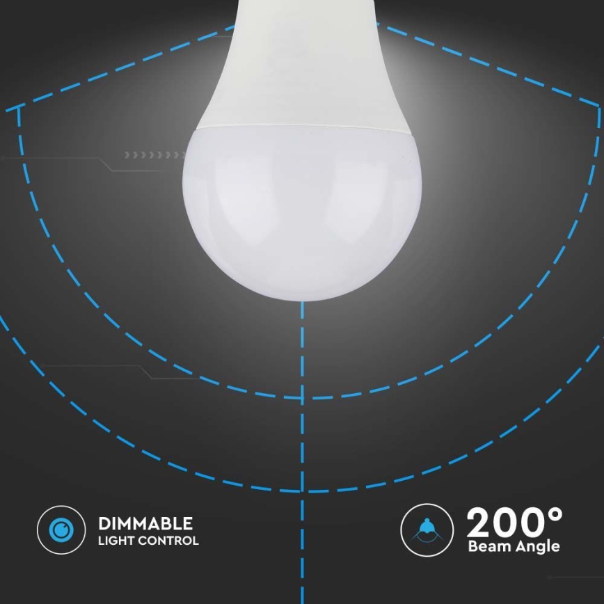 LED Hämardatav pirn SAMSUNG CHIP A60 E27/11W/230V 3000K