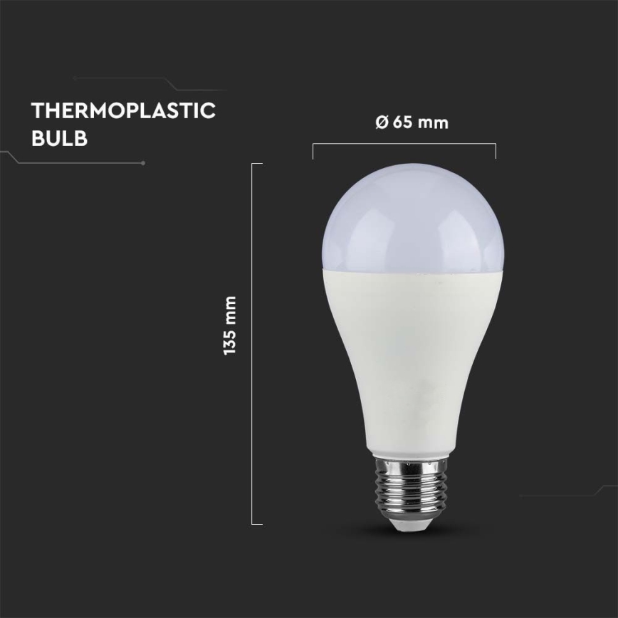 LED Hämardatav pirn SAMSUNG CHIP A65 E27/17W/230V 6400K