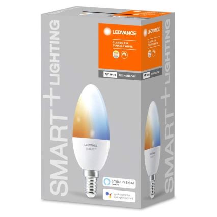 LED Hämardatav pirn SMART+ E14/5W/230V 2,700K-6,500K Wi-Fi - Ledvance