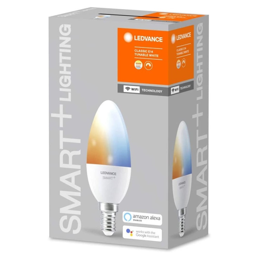 LED Hämardatav pirn SMART+ E14/5W/230V 2,700K-6,500K Wi-Fi - Ledvance
