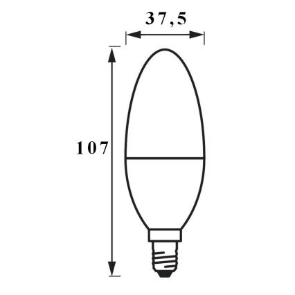 LED Hämardatav pirn SMART+ E14/5W/230V 2,700K-6,500K Wi-Fi - Ledvance