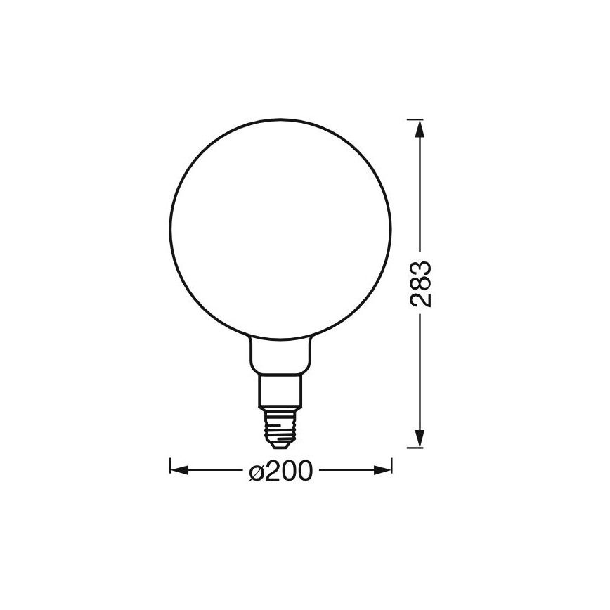 LED Hämardatav pirn SMART+ GLOBE G200 E27/6W/230V 2500K Wi-Fi - Ledvance