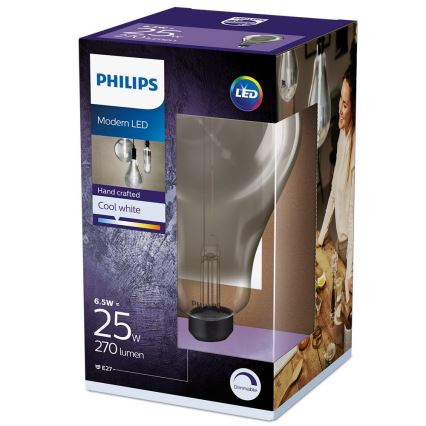 LED Hämardatav pirn SMOKY VINTAGE Philips A160 E27/6,5W/230V 4000K