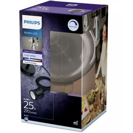 LED Hämardatav pirn SMOKY VINTAGE Philips E27/6,5W/230V 4000K