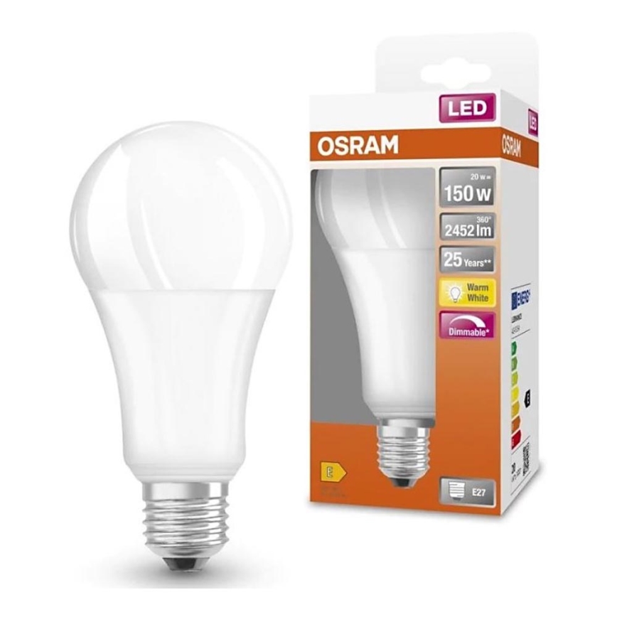 LED Hämardatav pirn SUPERSTAR E27/20W/230V 2700K - Osram