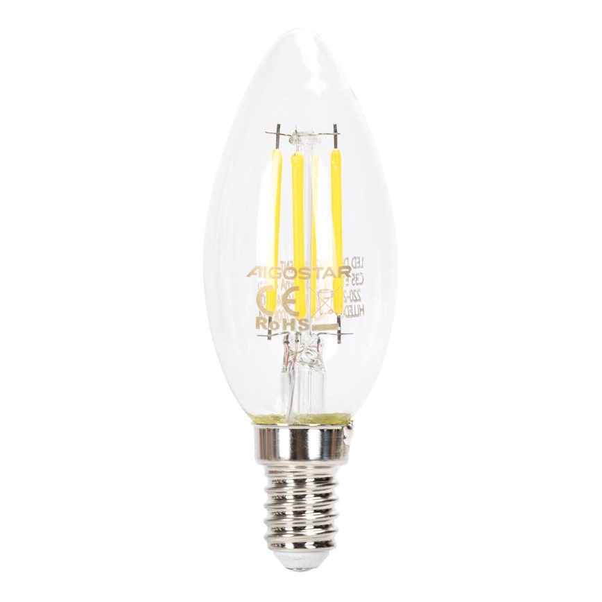 LED Hämardatav pirn VINTAGE C35 E14/4W/230V 6500K - Aigostar