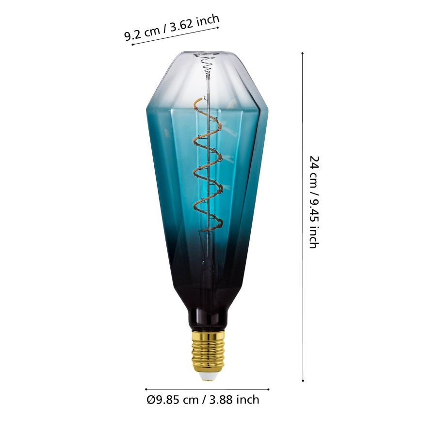 LED hämardatav pirn VINTAGE E27/4W/230V 2000K sinine - Eglo 110235