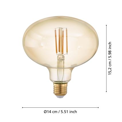 LED Hämardatav pirn VINTAGE E27/4W/230V 2200K - Eglo 12596