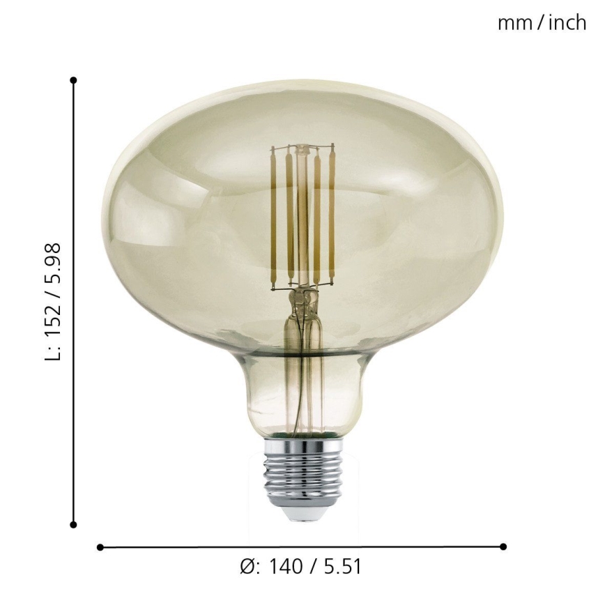 LED Hämardatav pirn VINTAGE E27/4W/230V 3000K - Eglo 12599