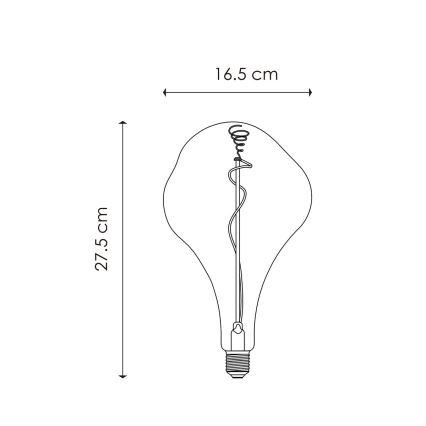 LED Hämardatav pirn VINTAGE EDISON E27/3W/230V 1800K