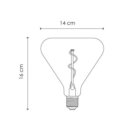 LED Hämardatav pirn VINTAGE EDISON E27/3W/230V 1800K