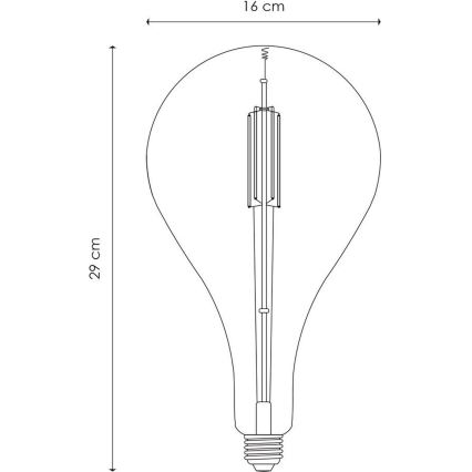 LED Hämardatav pirn VINTAGE EDISON E27/4W/230V 2700K CRI 90