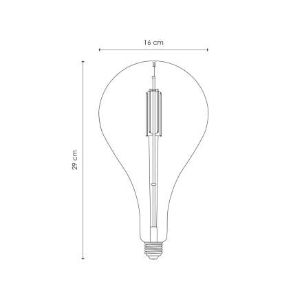 LED Hämardatav pirn VINTAGE EDISON E27/4W/230V 2700K