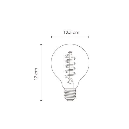 LED Hämardatav pirn VINTAGE EDISON G125 E27/4W/230V 2200K