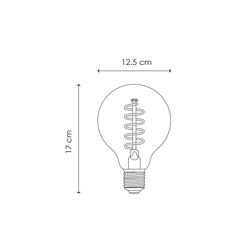 LED Hämardatav pirn VINTAGE EDISON G125 E27/4W/230V 2200K