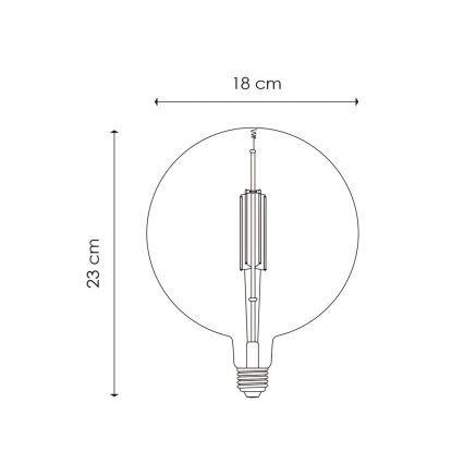 LED Hämardatav pirn VINTAGE EDISON G180 E27/4W/230V 2700K